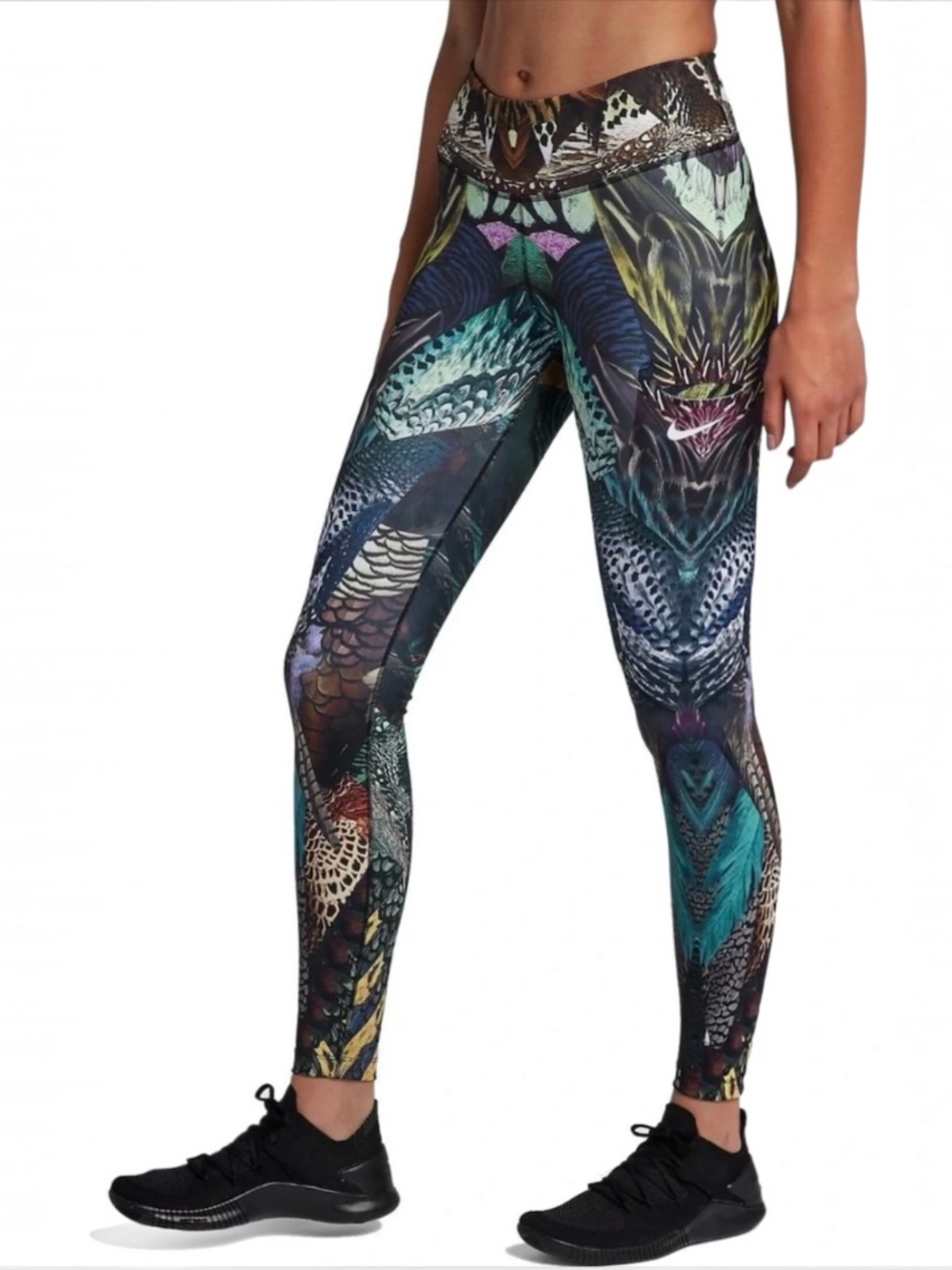 Nike Birds Of Paradise Power Tights Leggings L